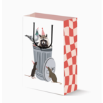Drawn Goods Trash Bag Raccoon, Rat, Pigeon Birthday Gift Bag