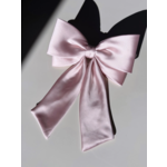 Solar Eclipse The Perfect Long Satin Hair Bow Barrette-Pink