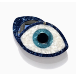 Solar Eclipse Hand-painted Evil Eye Compact Mirror