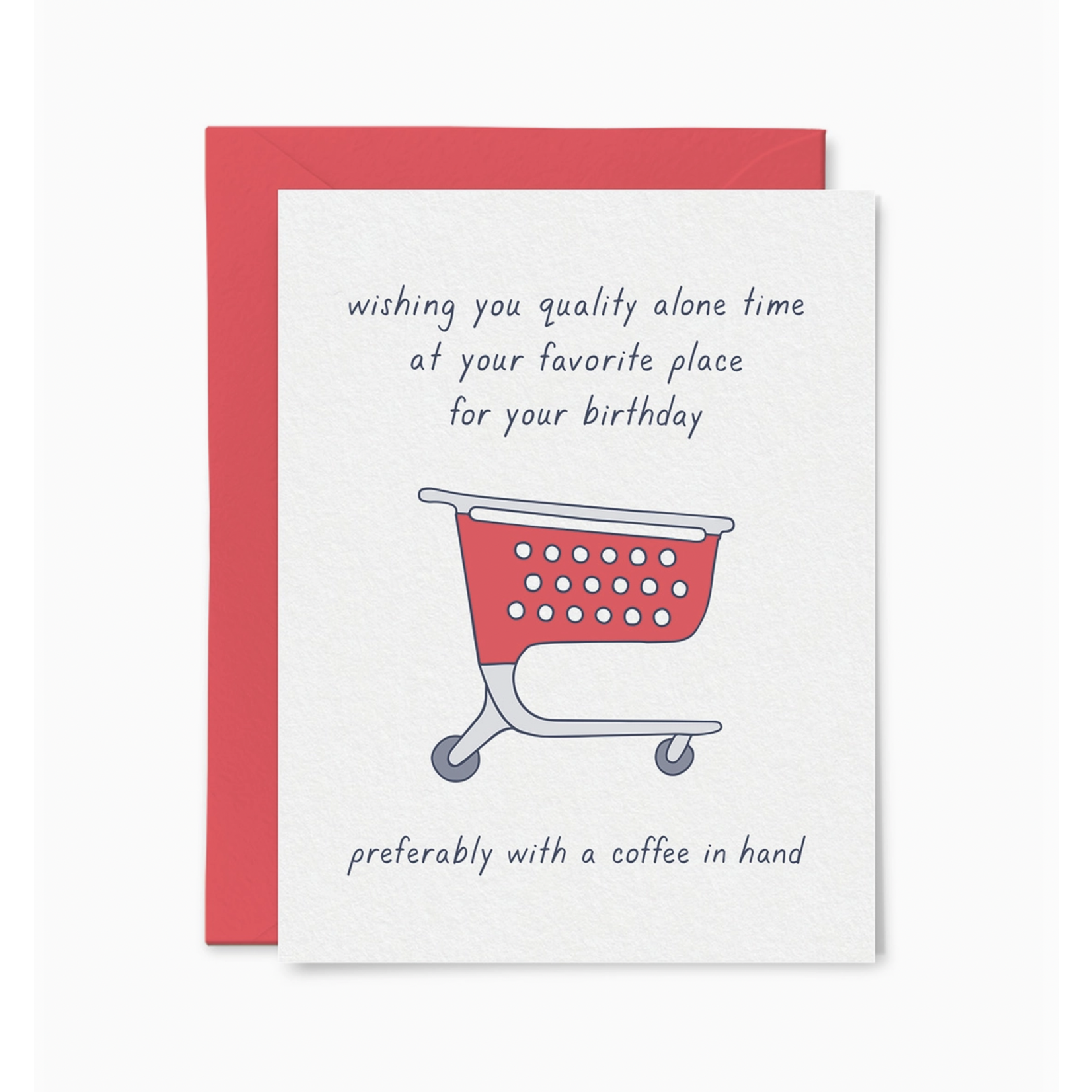 Tiny Hooray Shopping Cart Birthday Card