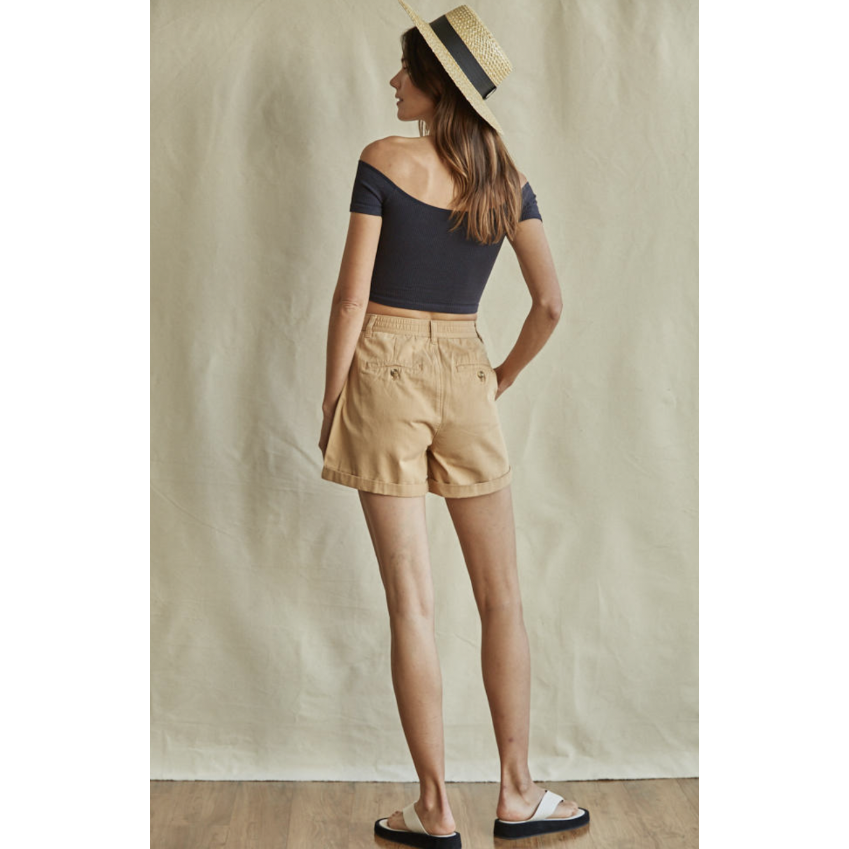By Together The Harleigh Shorts-Khaki