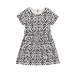 Tea Collection Short Sleeve Twirl Dress-Zebra