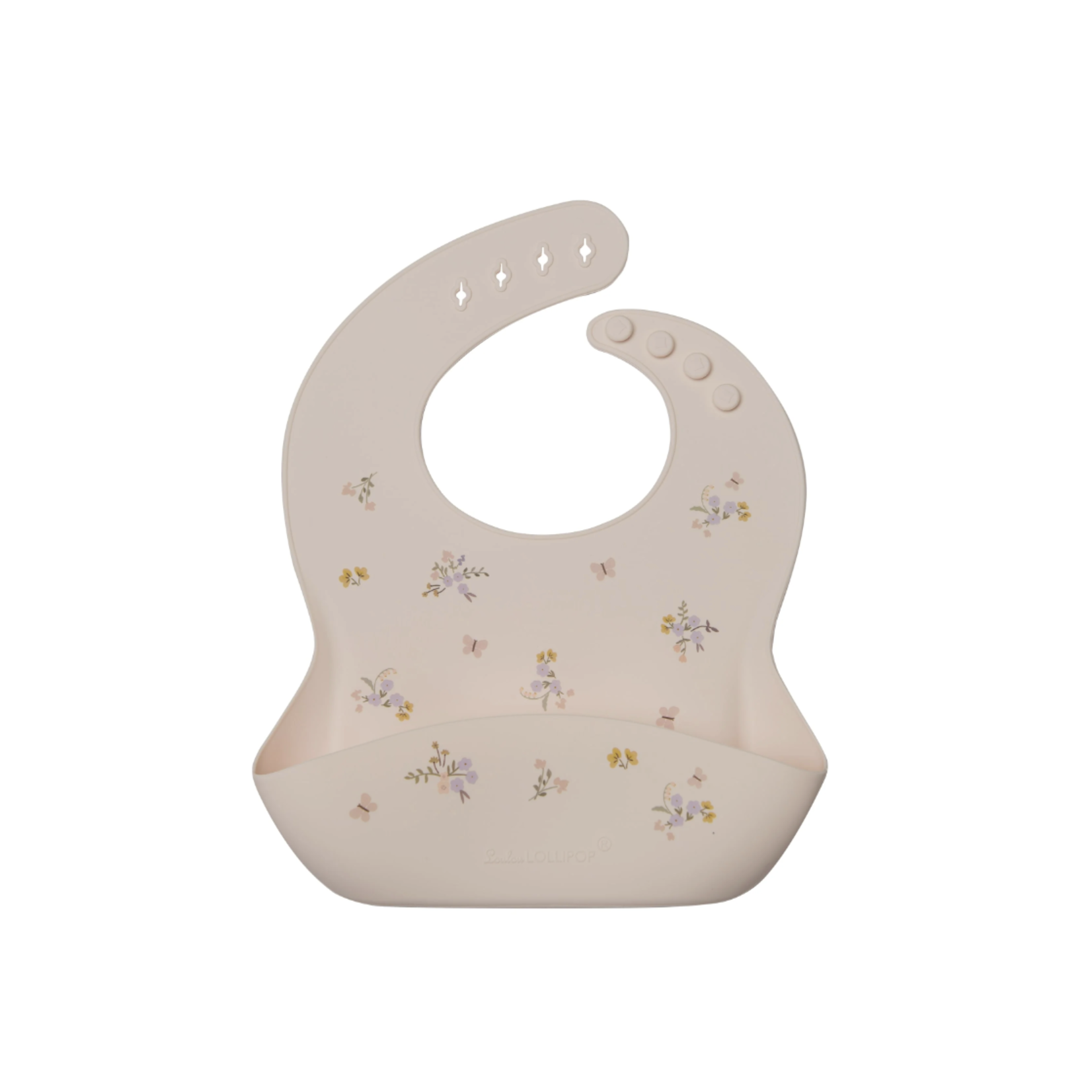 Loulou Lollipop Silicone Baby Bib-Ditsy Floral