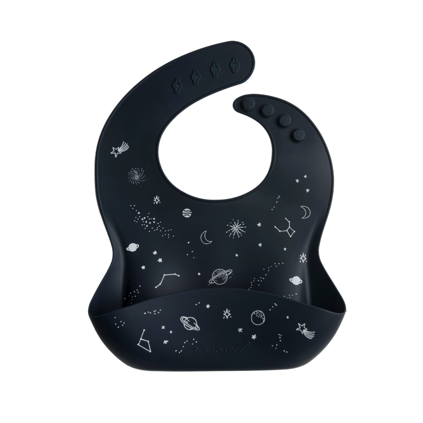 Loulou Lollipop Silicone Baby Bib-Space