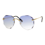 AJ Morgan Chantilly  Sunglasses GOLD/BLUE