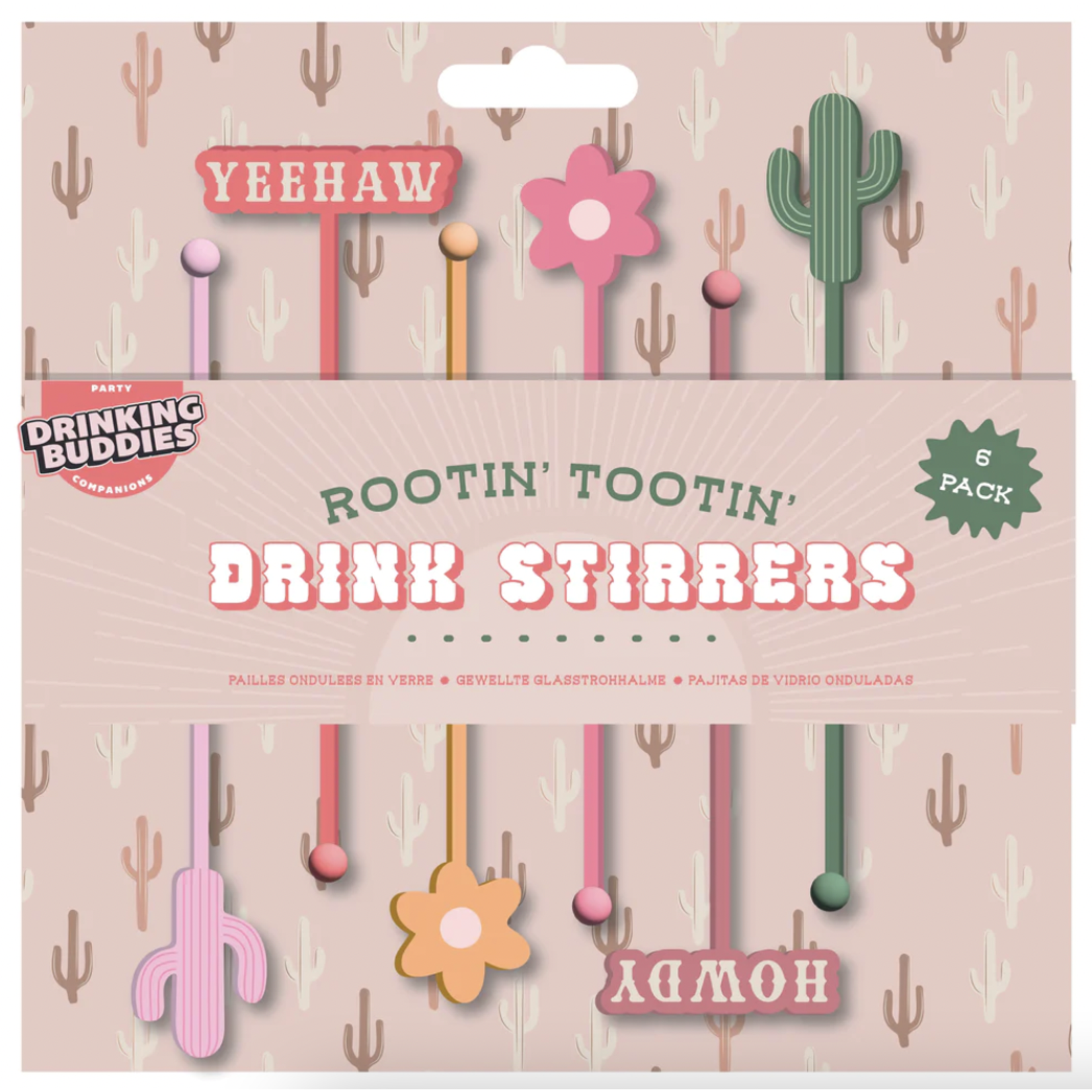 NPW DRINKING BUDDIES RODEO DRINK STIRRERS FINAL SALE