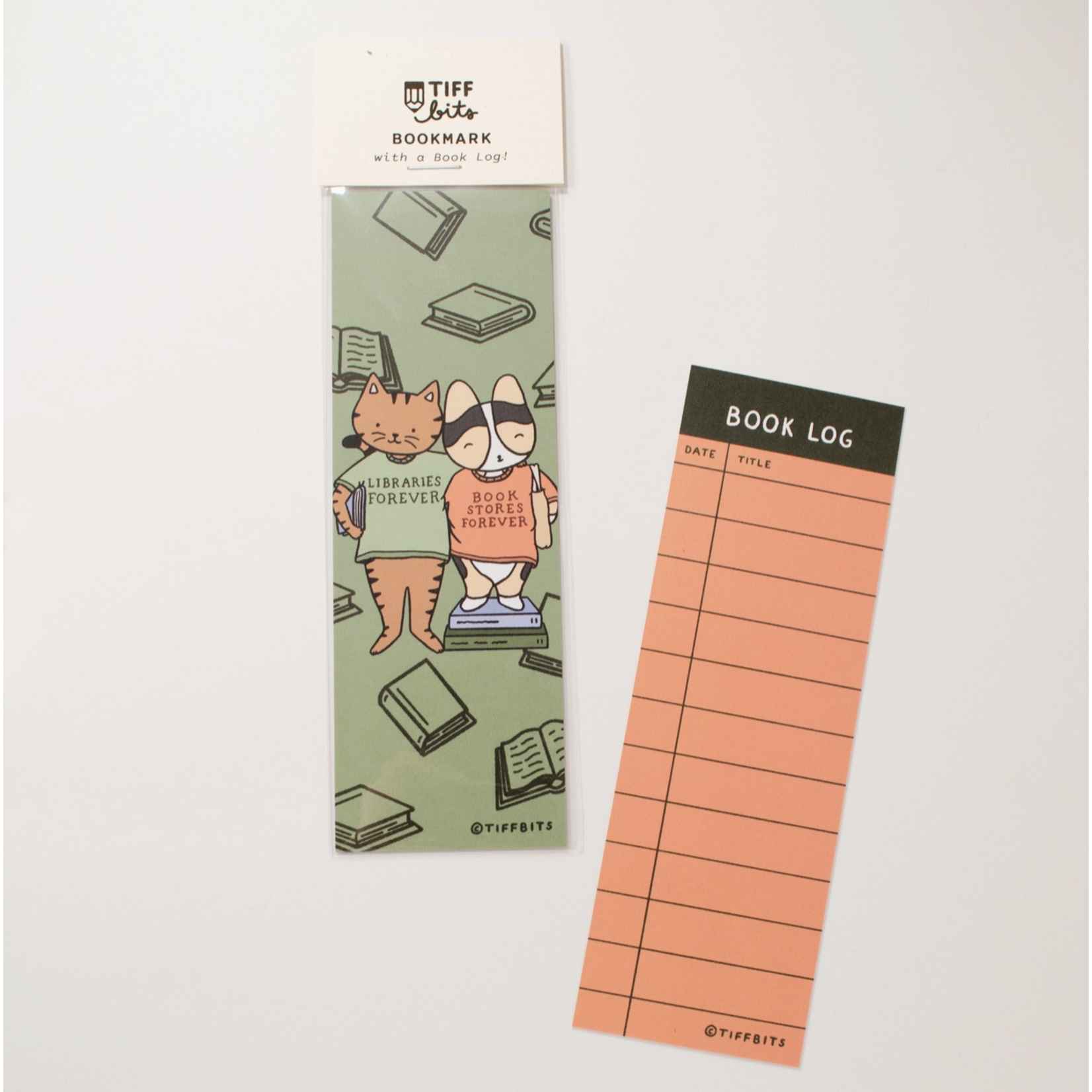 Tiffbits Libraries & Bookstores Forever Book Log Bookmark