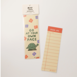 Tiffbits Your Own Pace Turtle Book Log Bookmark