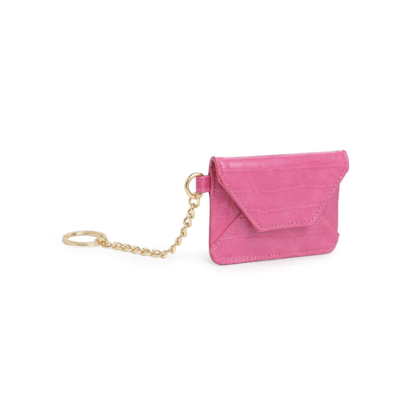 Urban Expressions Gia Croco Card Holder-Hot Pink