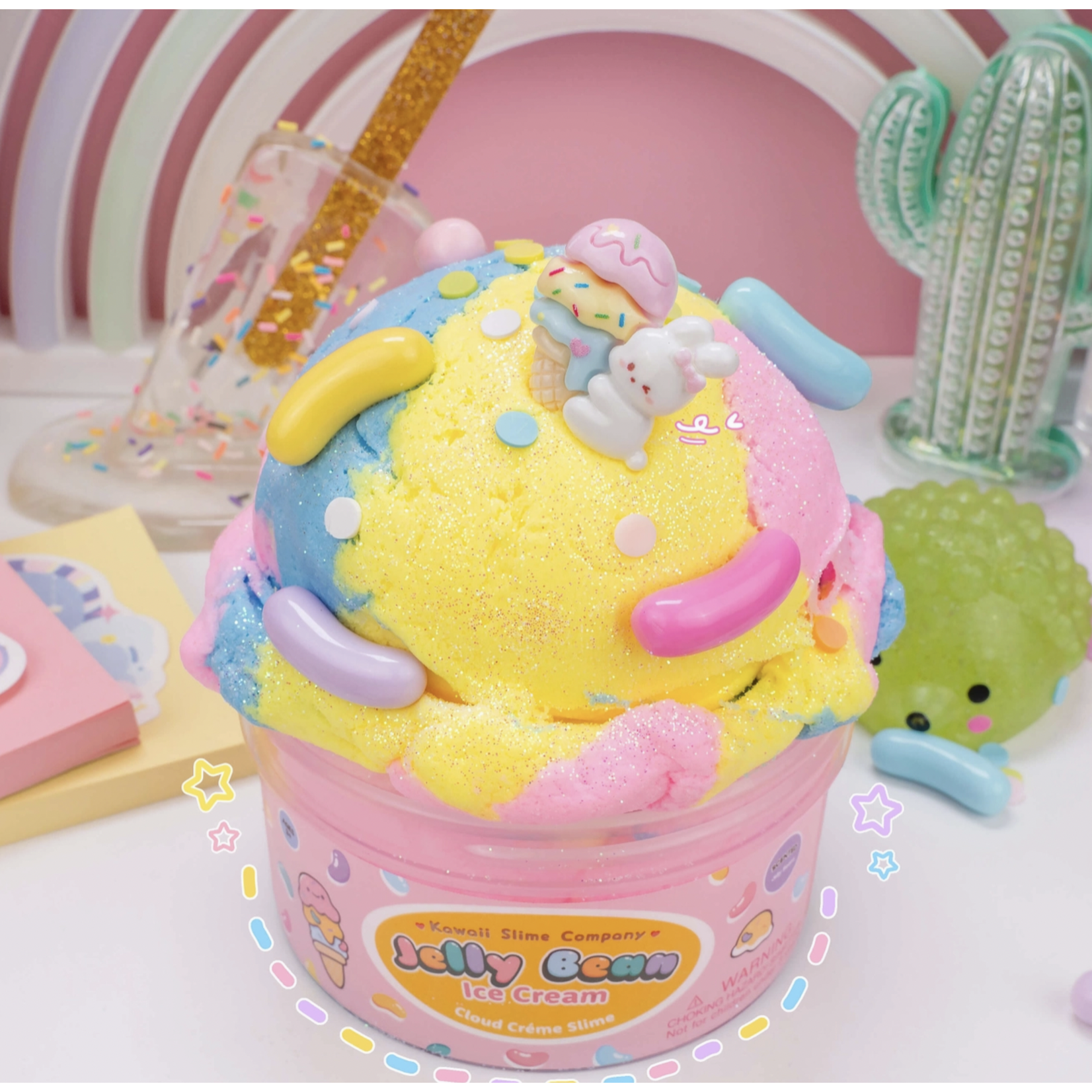 Kawaii Slime Jelly Bean Ice Cream Cloud Creme Slime