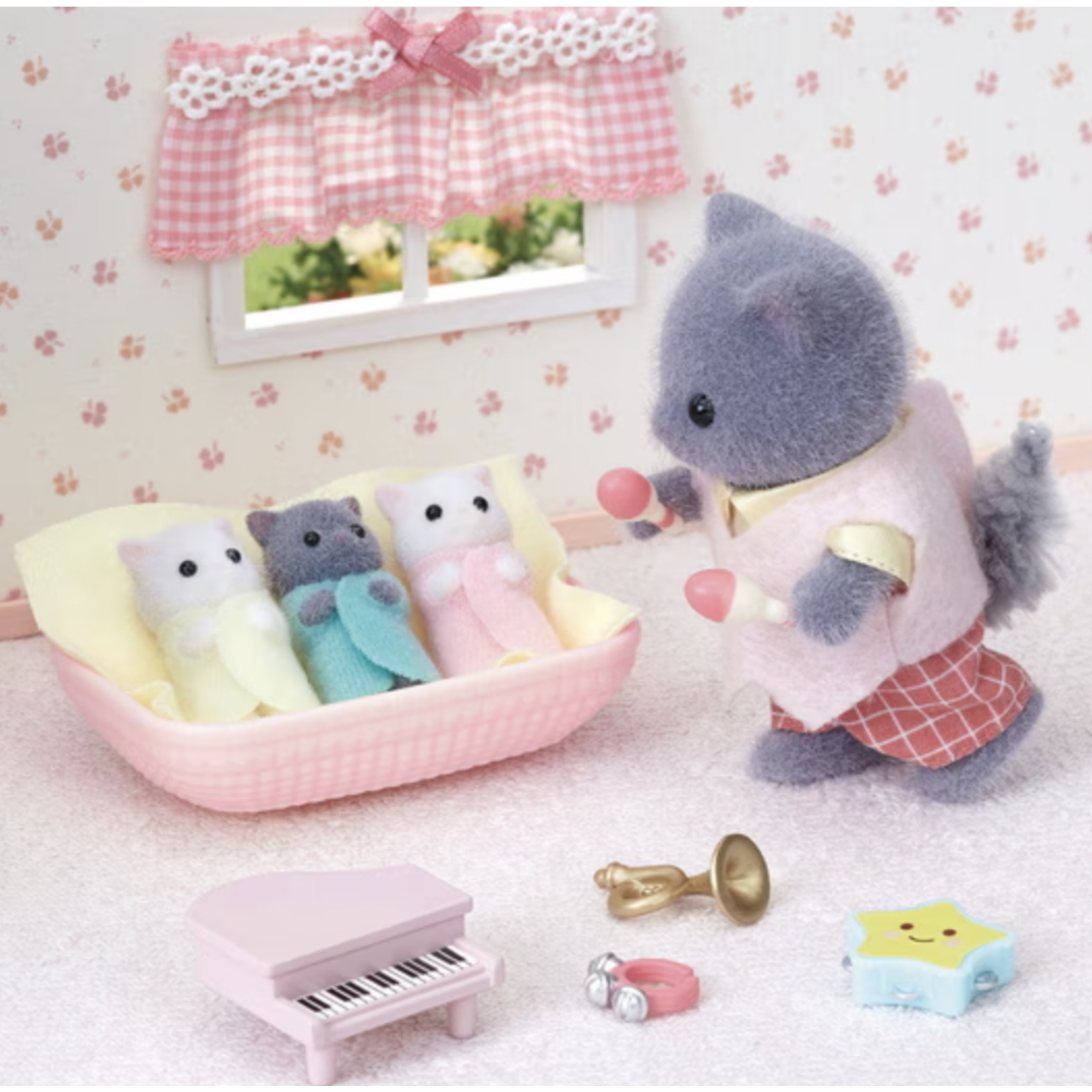 Calico Critters Persian Cat Triplets
