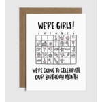 Brittany Paige We're Girls! Birthday Month Card