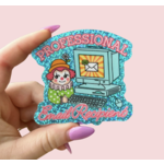 The Peach Fuzz Professional Email Recipient Glitter Sticker