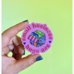 The Peach Fuzz Small Business, Huge Ass Glitter Sticker