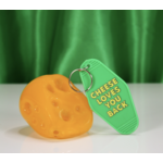 A Shop of Things Cheese Loves You Back Keychain