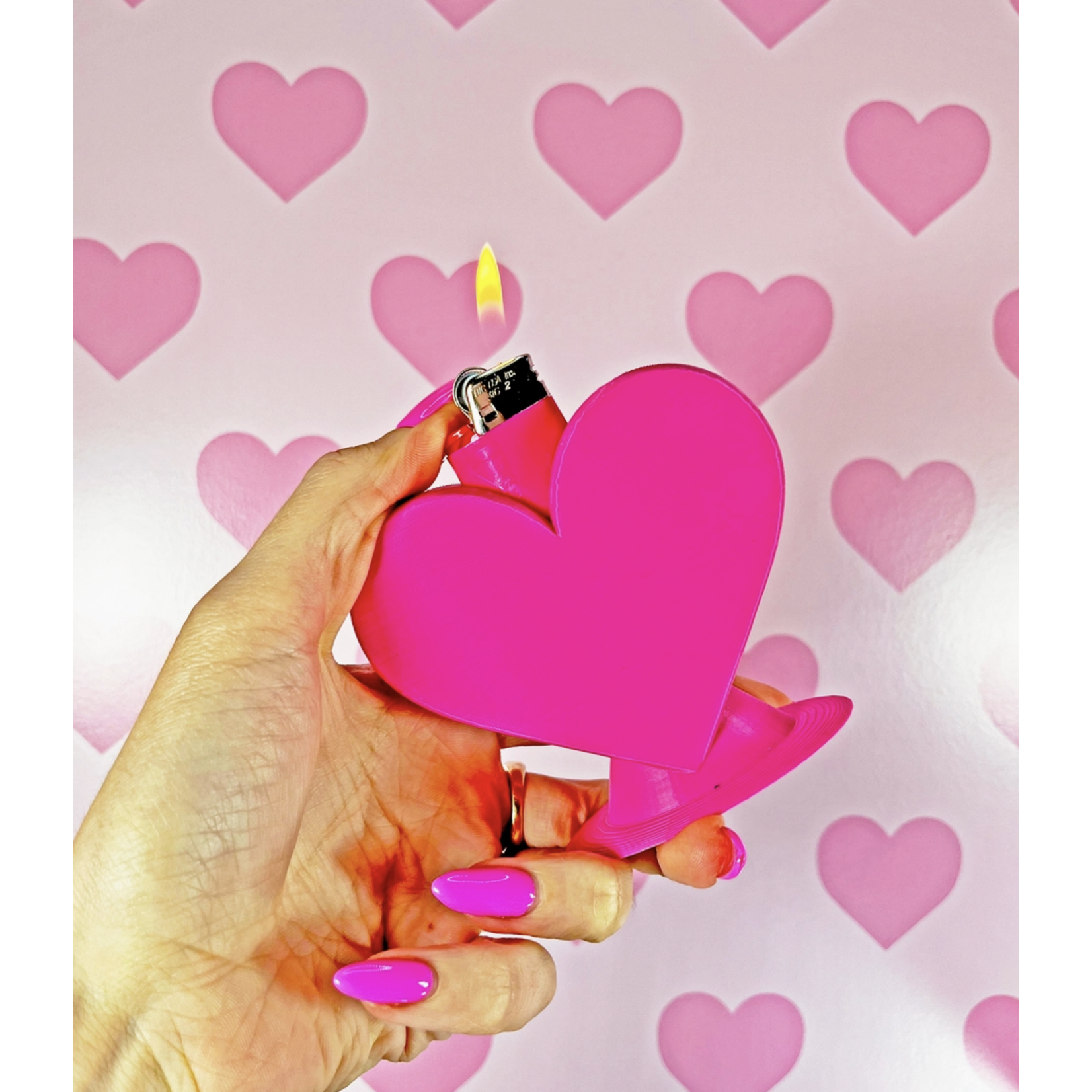 A Shop of Things Heart Shaped Lighter Case FINAL SALE