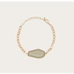 Doty Chou Objects Gold Glass Gem Bracelet - Gold Filled Chain