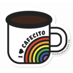 Bianca's Design Shop Cafecito Rainbow Mug Sticker
