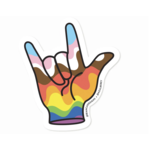 Bianca's Design Shop I Love You in ASL Sticker