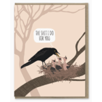 Modern Printed Matter Bird Puke Mother's Day Card
