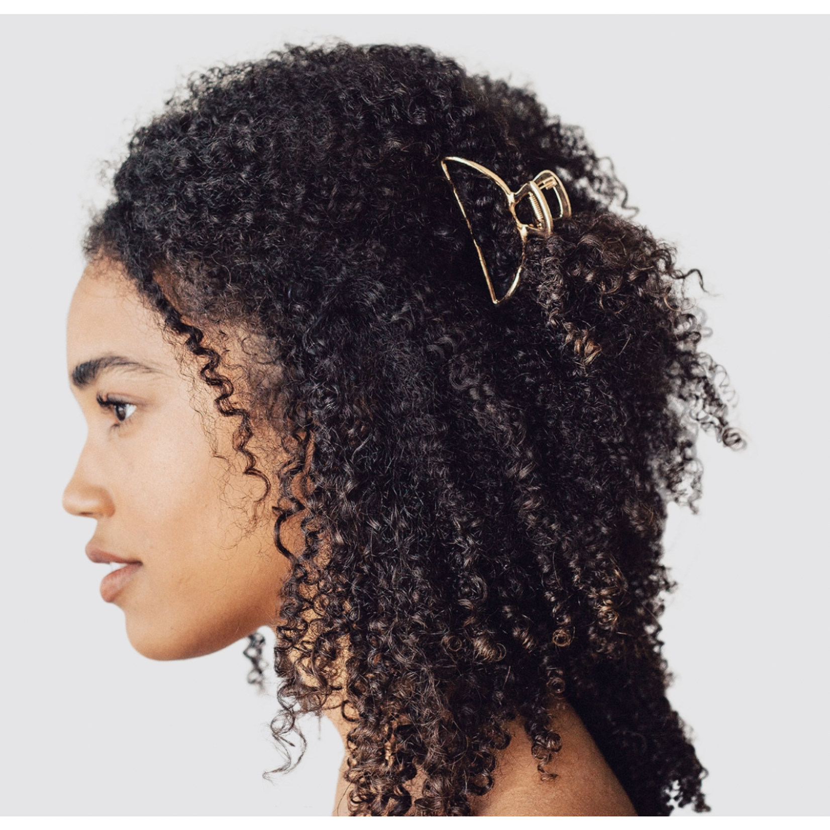 Kitsch Open Shape Claw Clip - Gold