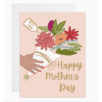 9th Letterpress Best Mom Flowers