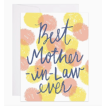 9th Letterpress Best Mom in Law