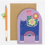 Mifkins Rainbow Cat Greeting Card