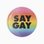 The Little Gay Shop Say Gay Button
