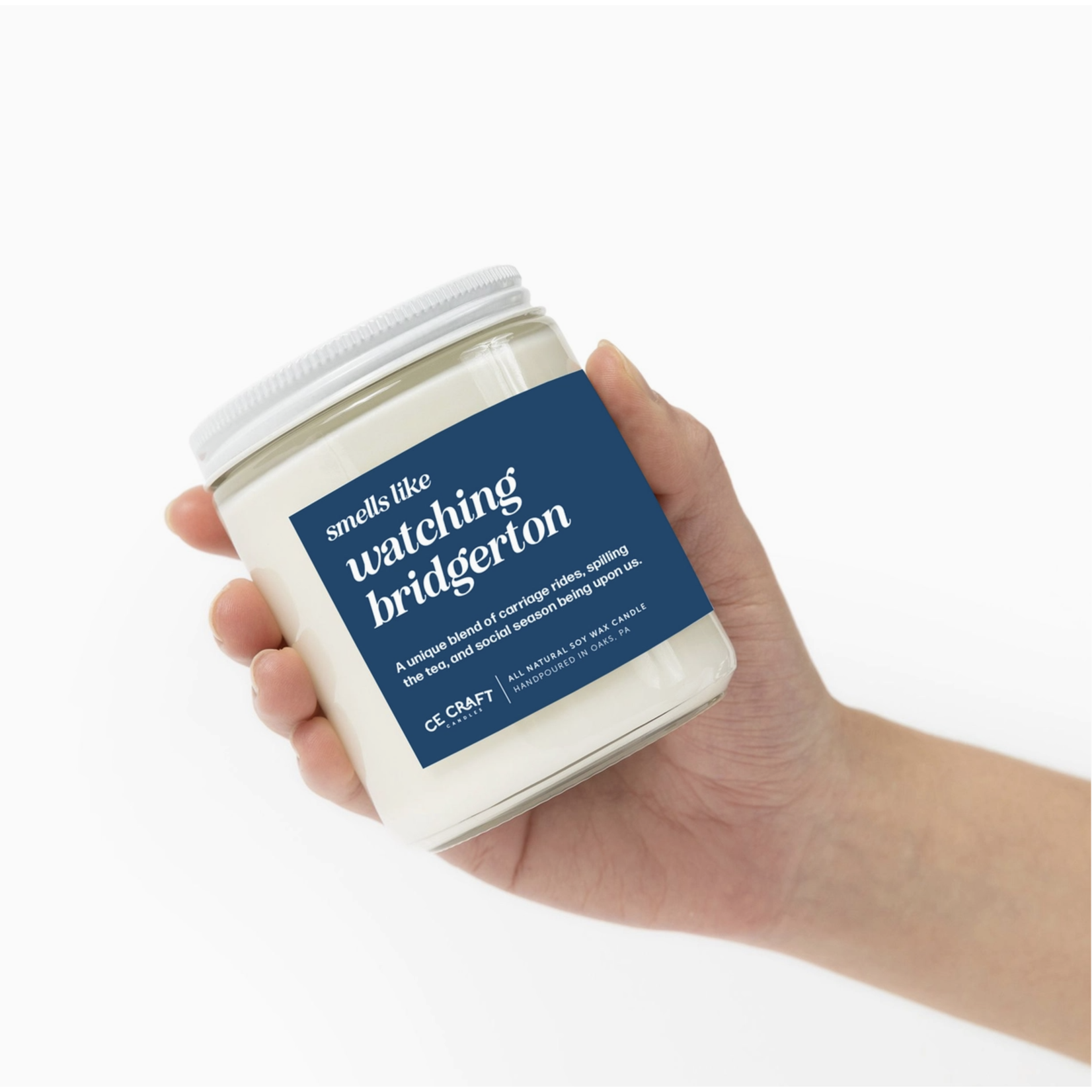 CE Craft Co Smells Like Watching Bridgerton Candle