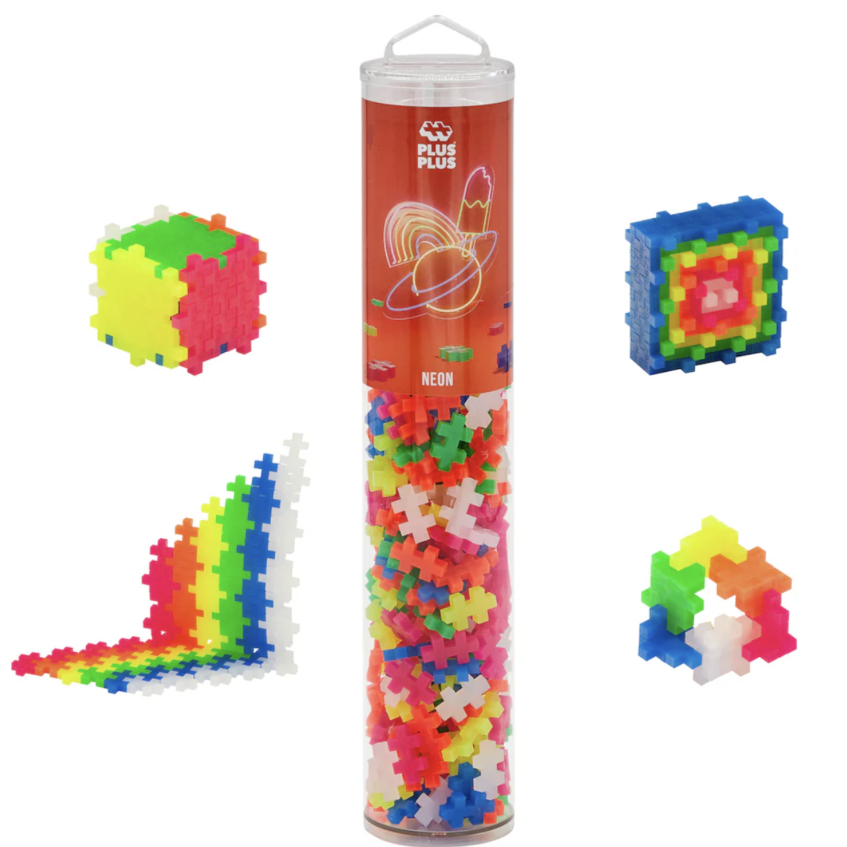 Plus Plus Tube - 240 pc - Neon Mix