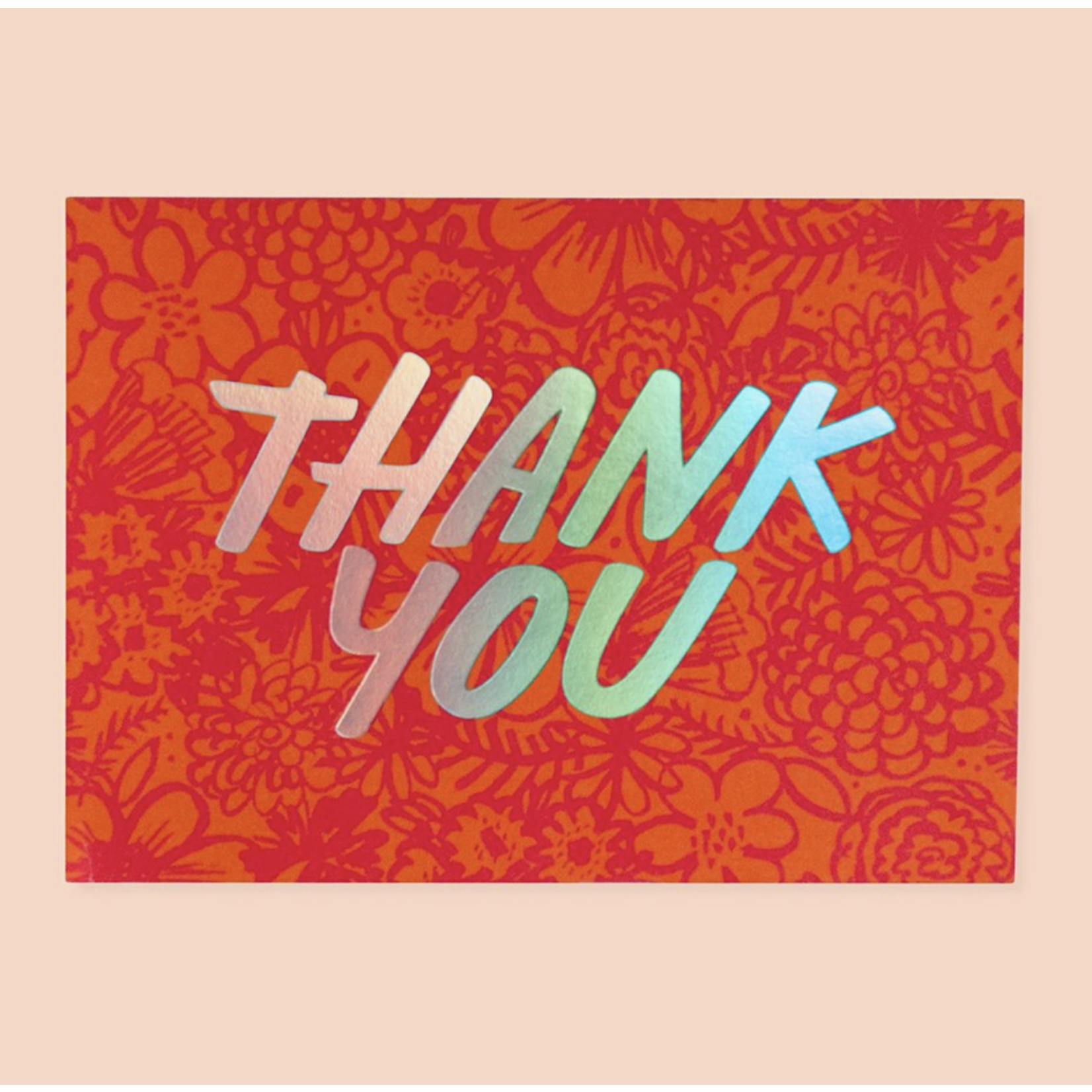 The Good Twin Brush Floral Card