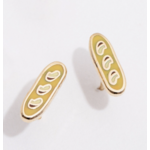 Larissa Loden Baguette Enamel Stud Earrings