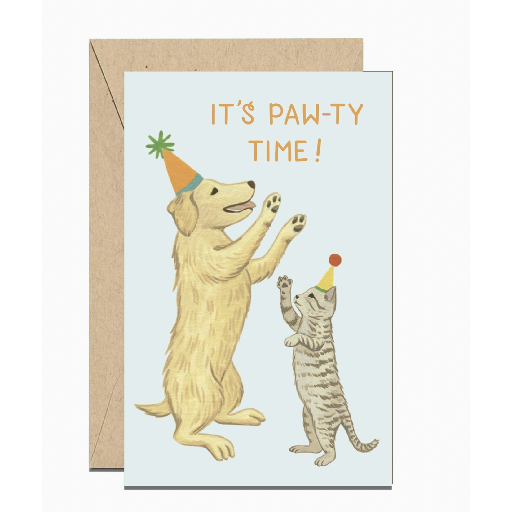 Yeppie Paper Paw-Ty Time Dog and Cat Birthday Mini Card