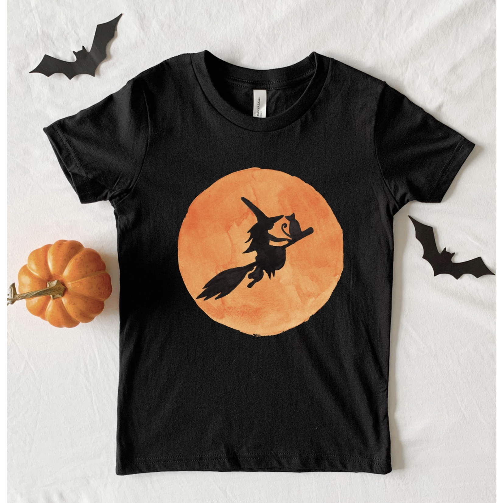 The Juniper Shop Witch On Broom Toddler Tee
