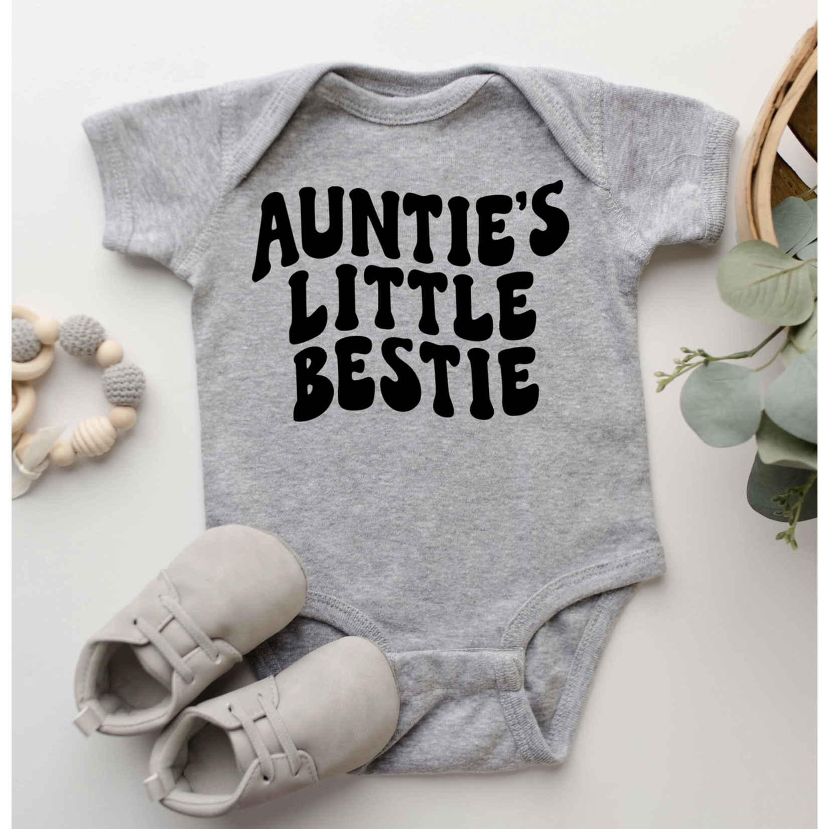 The Juniper Shop Auntie's Little Bestie Onesie