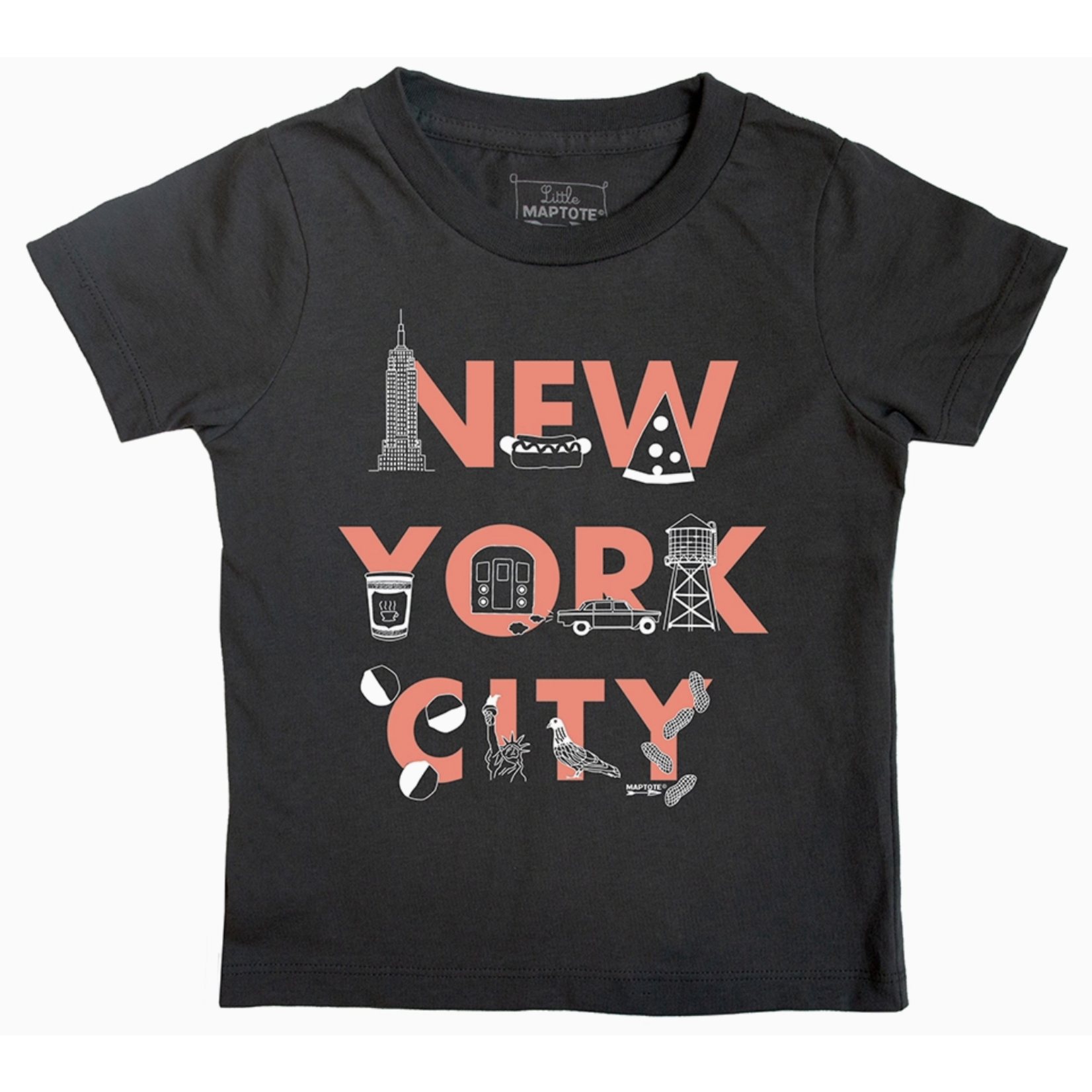 Maptote New York City Font Toddler Tee