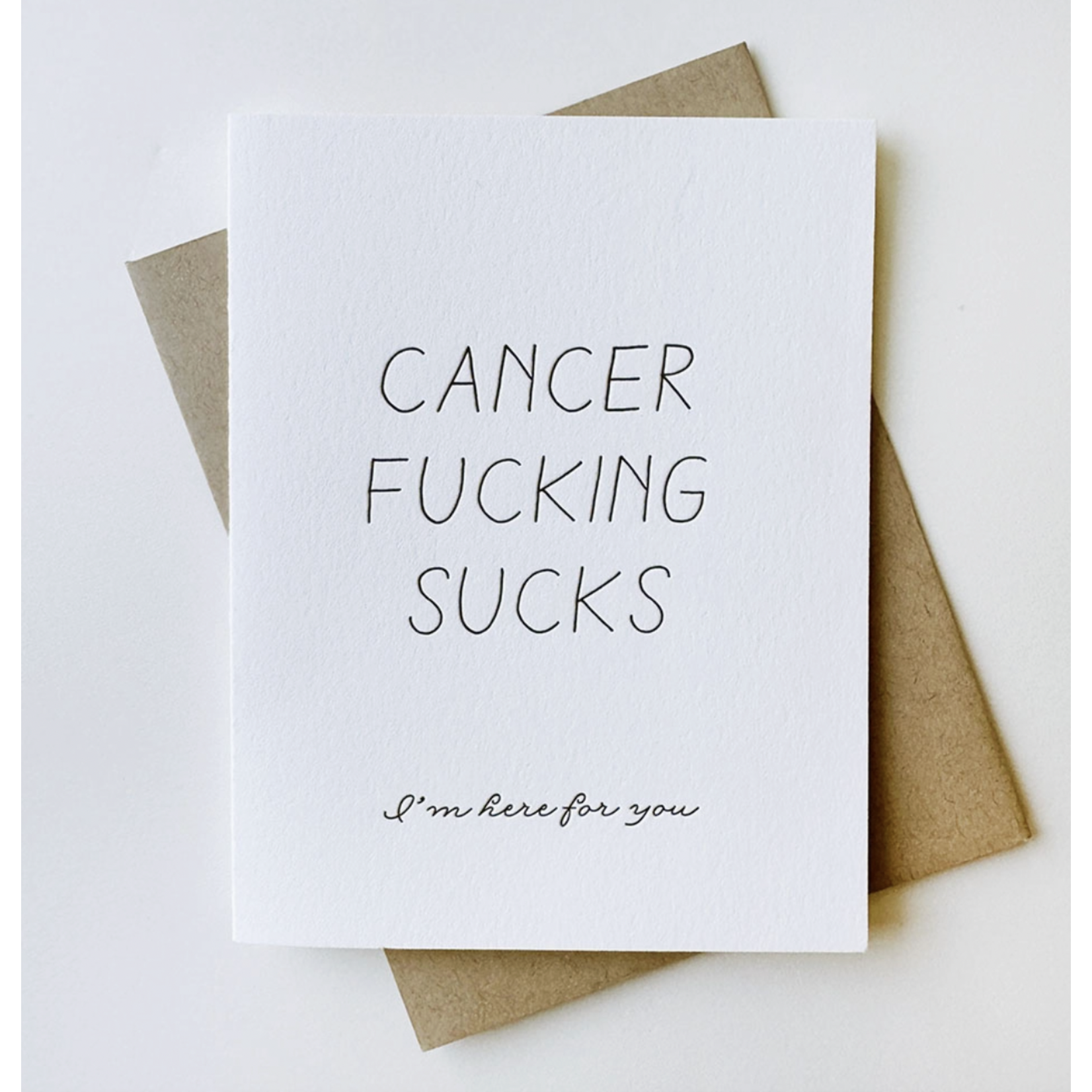 Steel Petal Press Cancer Sucks Greeting Card
