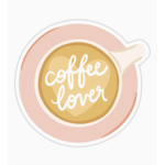 Bloomwolf Studio Coffee Lover Vinyl Sticker