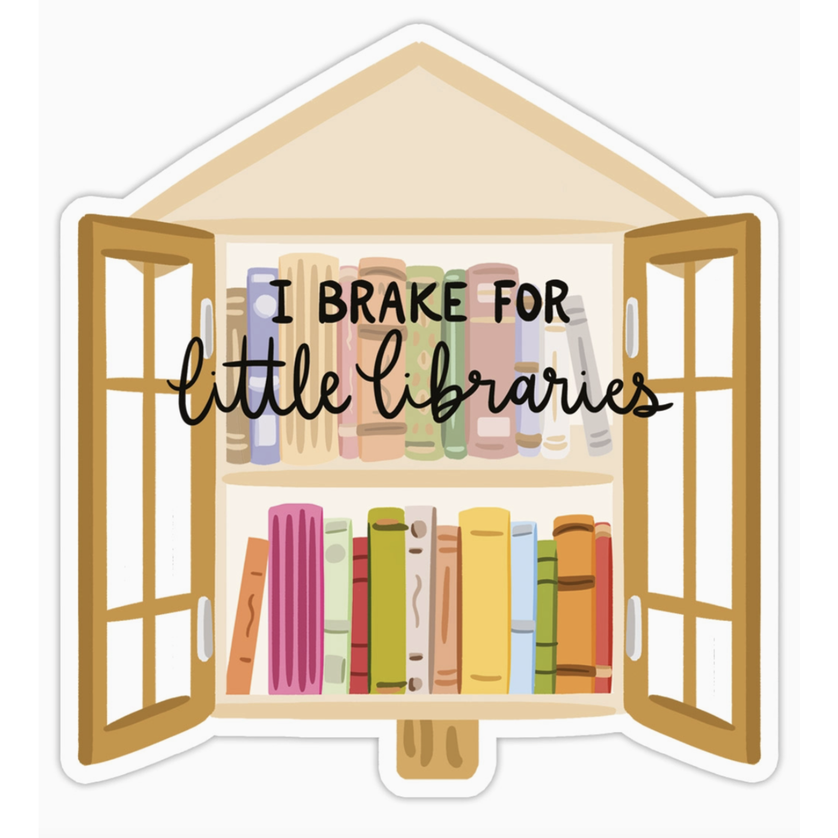 Bloomwolf Studio Little Libraries Vinyl Sticker