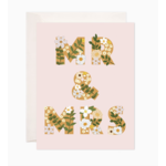 Bloomwolf Studio Mr & Mrs Greeting Card