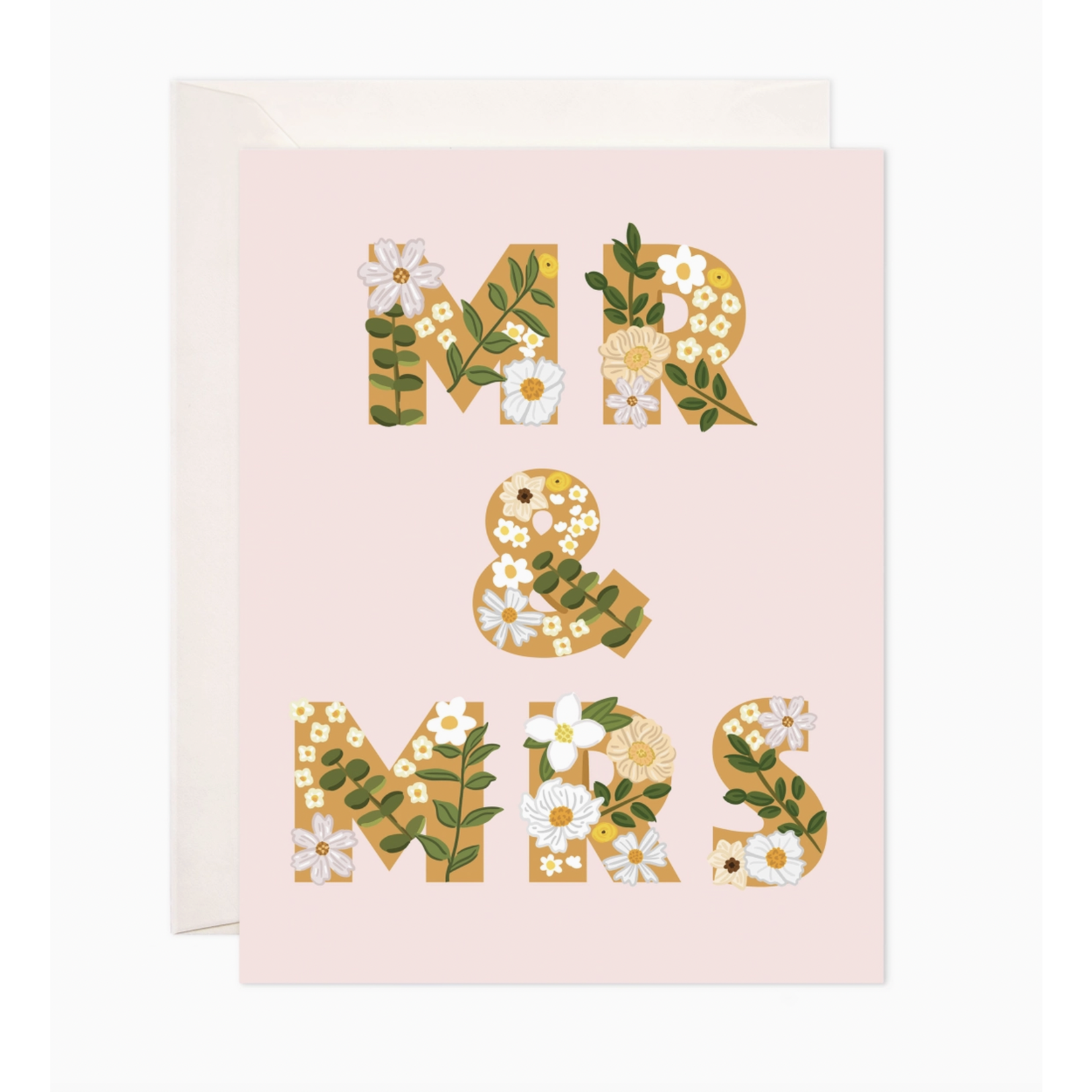 Bloomwolf Studio Mr & Mrs Greeting Card