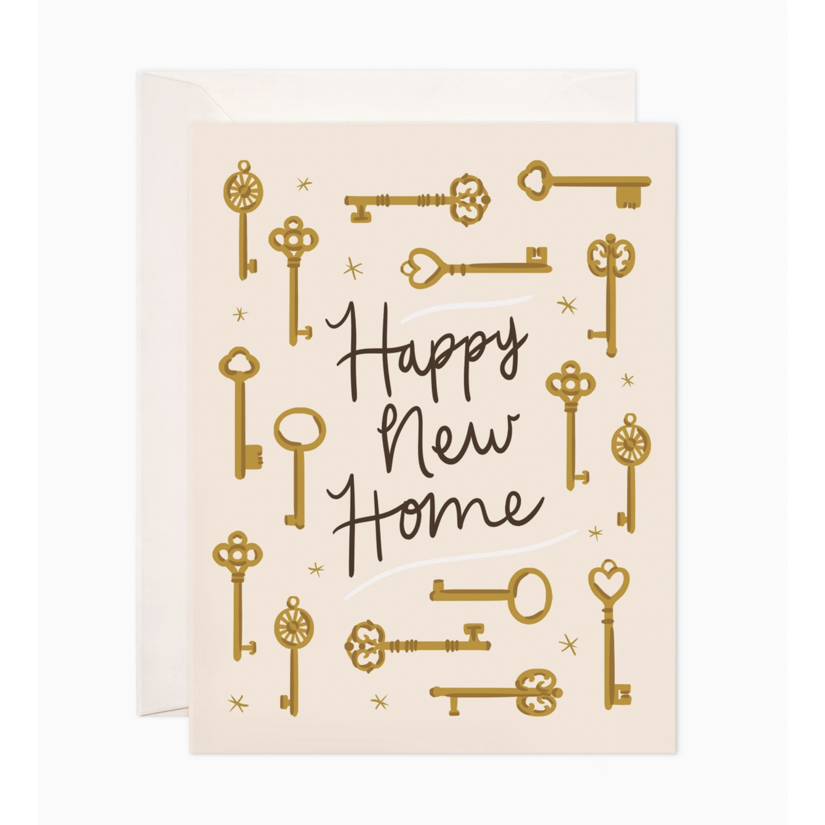 Bloomwolf Studio New Home Keys Greeting Card