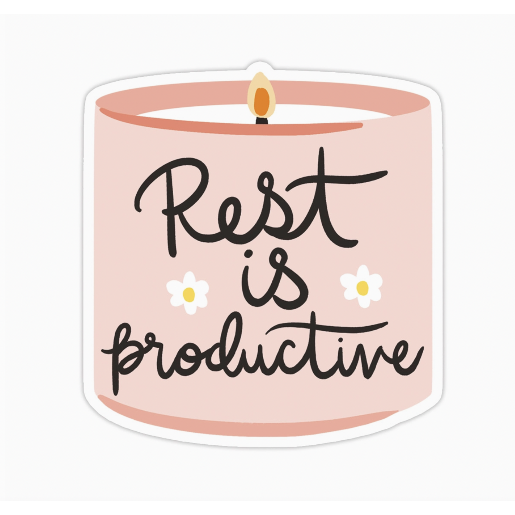 Bloomwolf Studio Rest is Productive Sticker