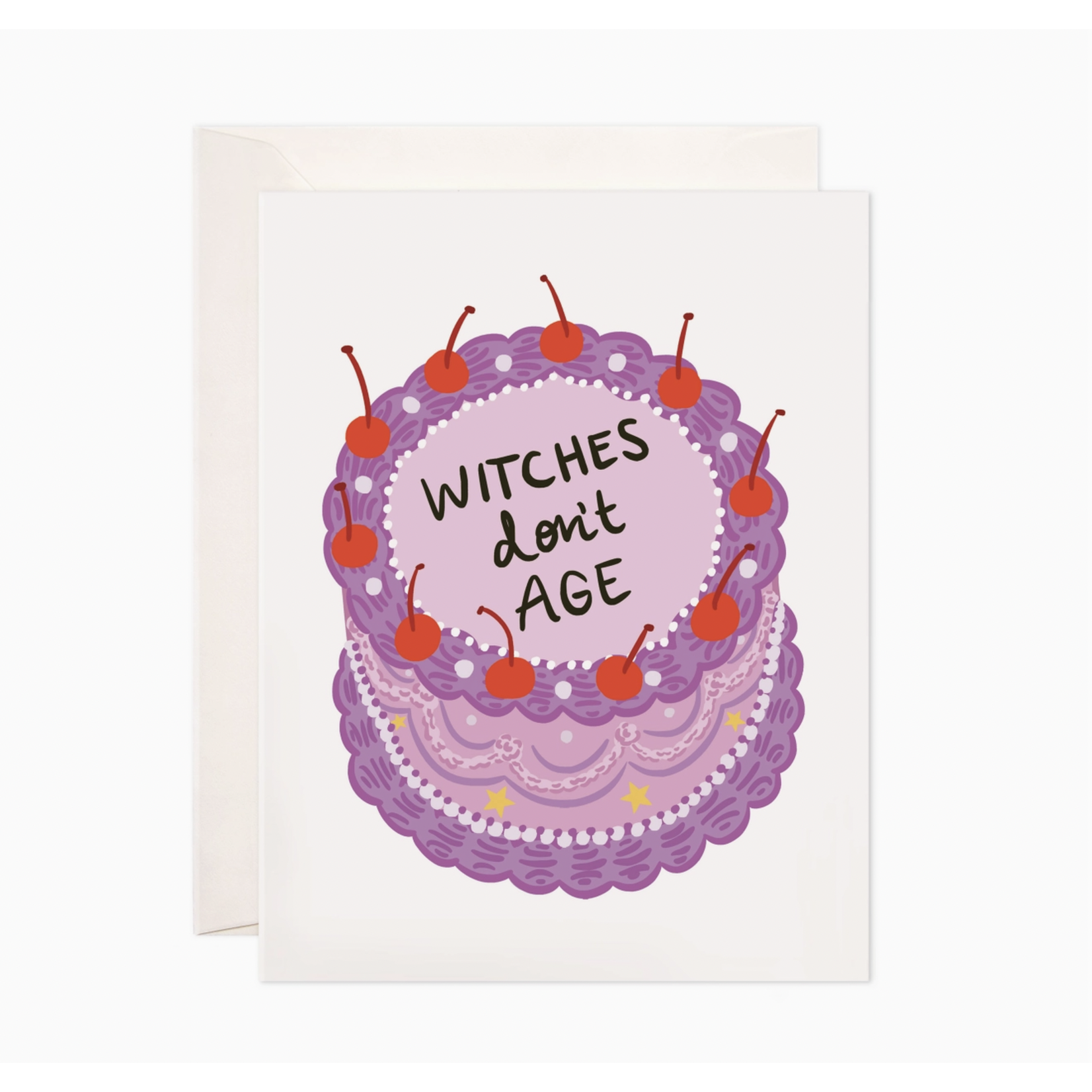 Bloomwolf Studio Witches Don't Age Greeting Card