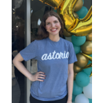 Design Brand Print Astoria Evil Eye Tee- Heather Indigo