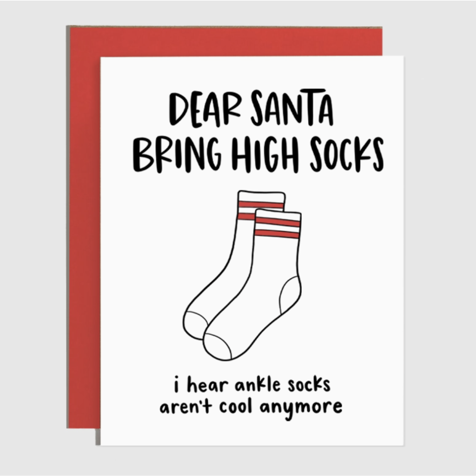 Brittany Paige Millennial Gen Z Sock Holiday Card