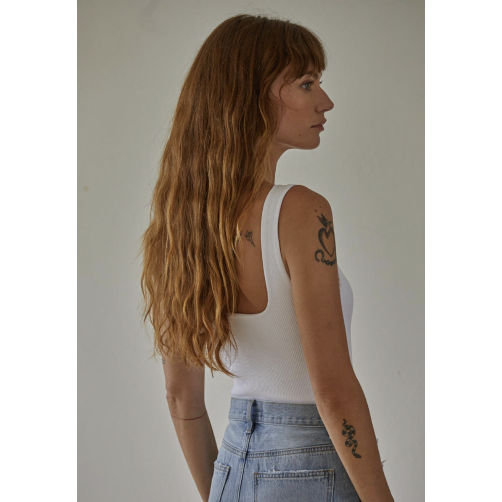 By Together Fair And Square Bodysuit-White FINAL SALE