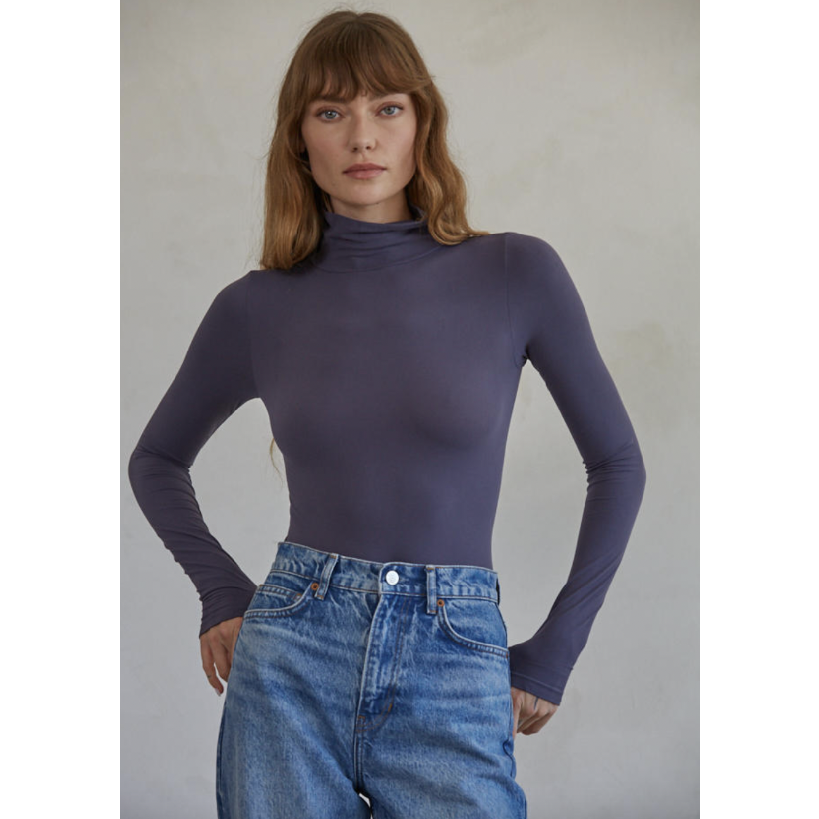 By Together Second Skin Bodysuit-Asphalt Gray