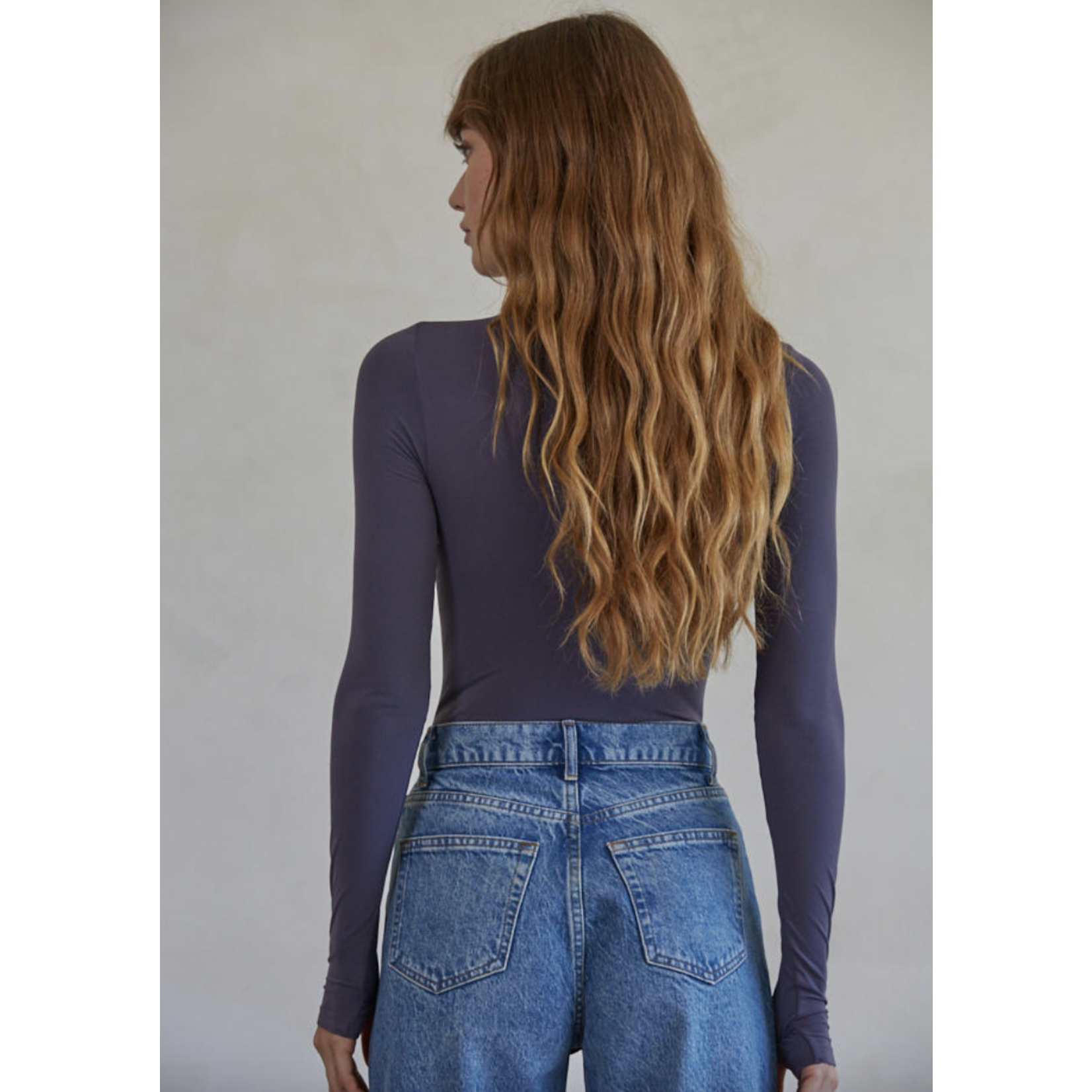 By Together Second Skin Bodysuit-Asphalt Gray FINAL SALE